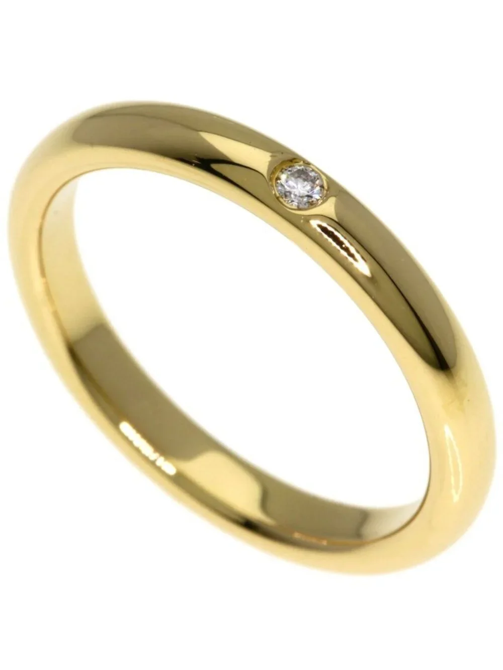 Tiffany & Co Wedding Diamond Ring 18k Yellow Gold